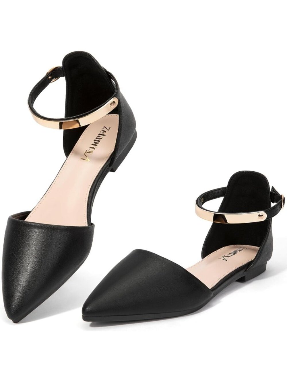 Women's Flats Shoes Rhinestone Black/Pu Pointed Toe Comfort Flat Silver Bowknot